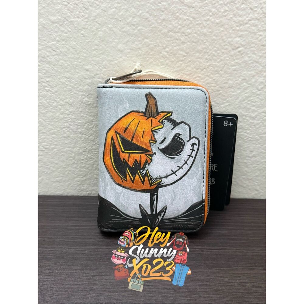 Loungefly The Nightmare Before Christmas Jack Pumpkin King Zip Wallet